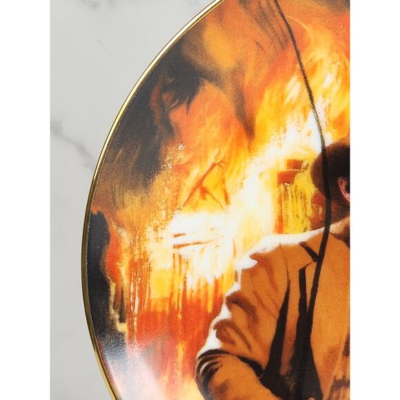 Cambiar Gone With The Wind Plate 1988 The Burning Of Atlanta Fine China Vintage - Picture 6 of 13